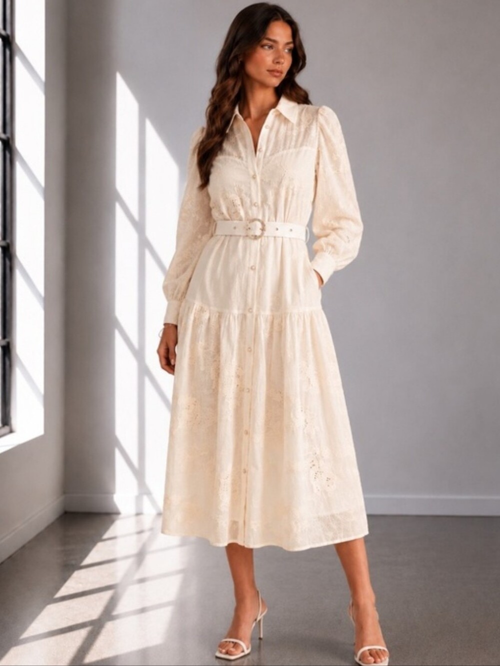 NEW BOUTIQUE | Embroidered Shirt Dress